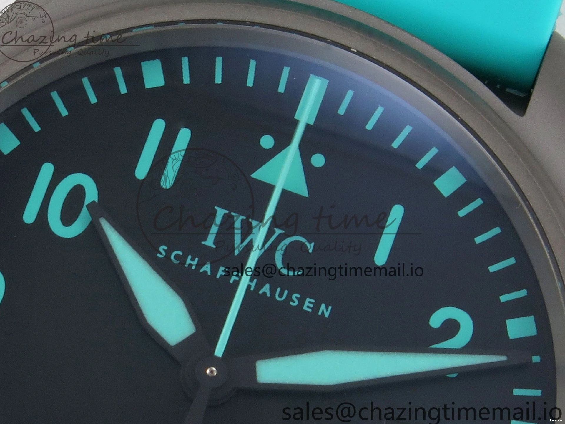 MIROTIME 0419 Pilot Mark XX BLSF 1:1 Best Edition Black Blue Dial on Blue Rubber Strap MIYOTA Sleek 6989